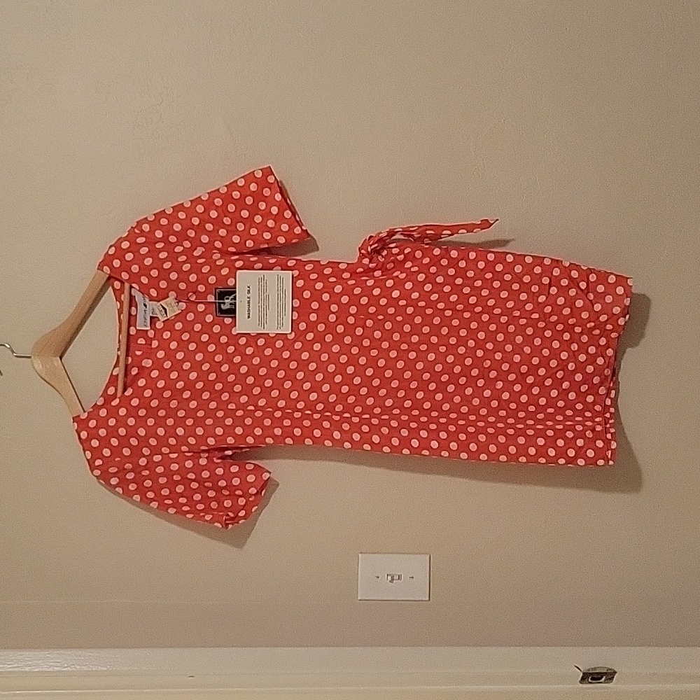 80s washable silk dress with tags on! RARE!